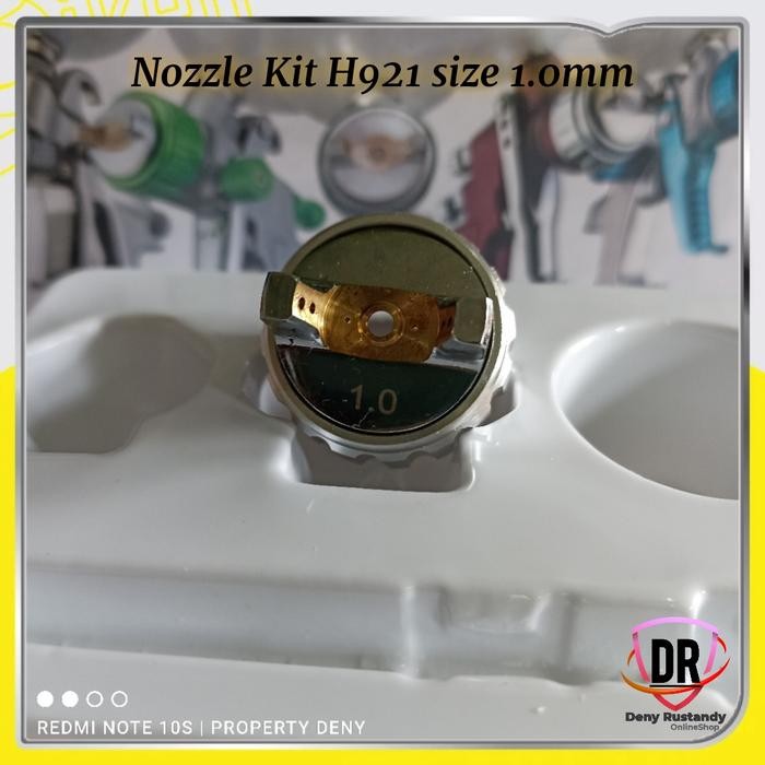 NOZZLE KIT SET SPRAY GUN AUARITA H921 CAP NEEDLE ORIGINAL