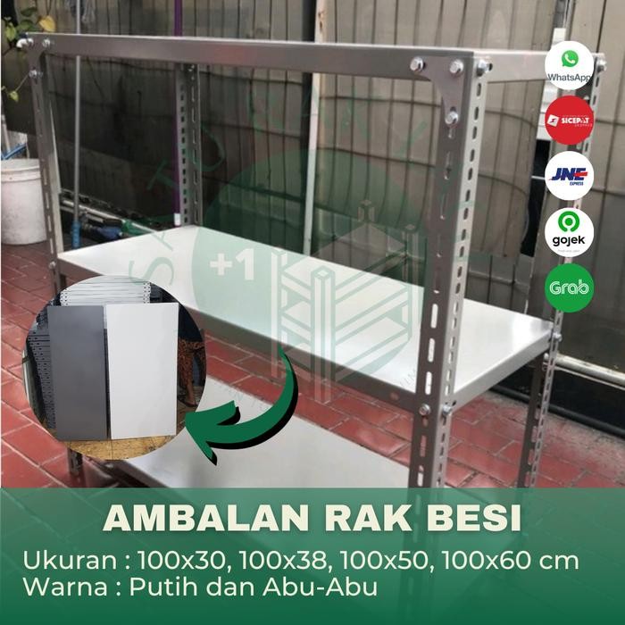 PLAT AMBALAN SHELVING RAK GUDANG BESI SIKU LUBANG RAK SERBAGUNA TOKO