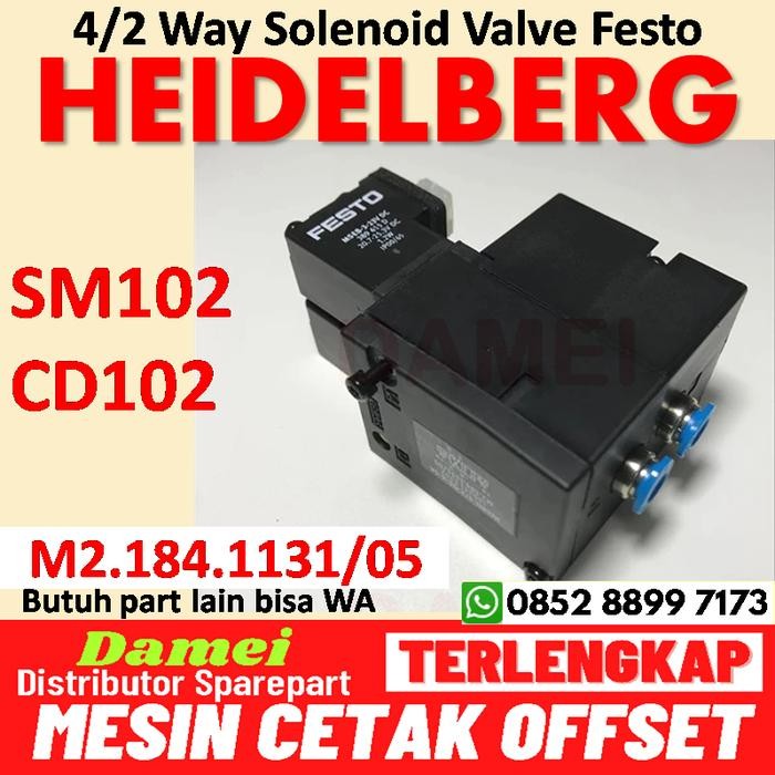 Solenoid M2.184.1131 SM102 CD102 Heidelberg Festo Valve M2.184.1131/05 Kualitas Premium