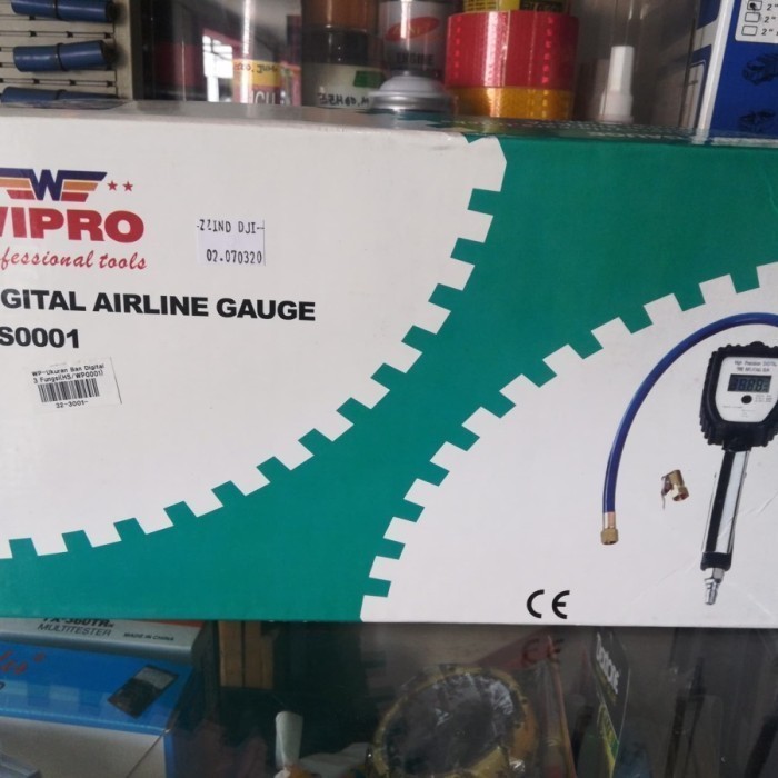 Digital Tire Inflator 3In1 Alat Ukur Ban Angin Nitrogen Hs 0001 Wipro