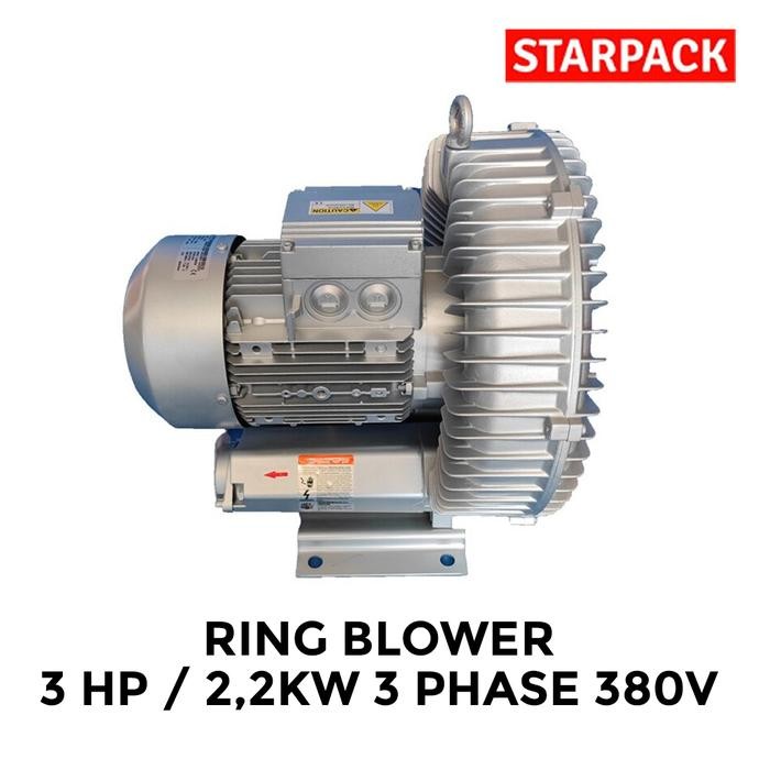 Ring Blower 3 / 2,2 3 Phase 380V Blower Kolam Tambak Ikan, Udang, IPAL