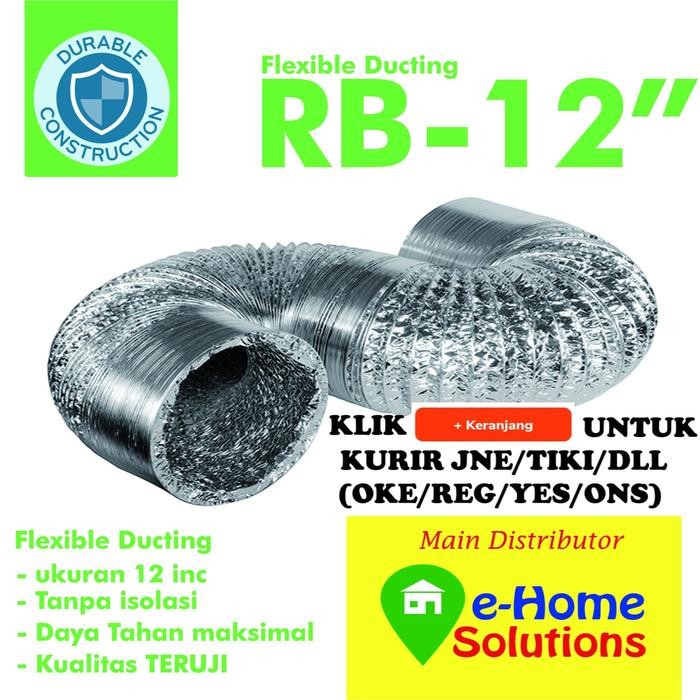 Alumunium Flexible Metalize ducting 12 inch
