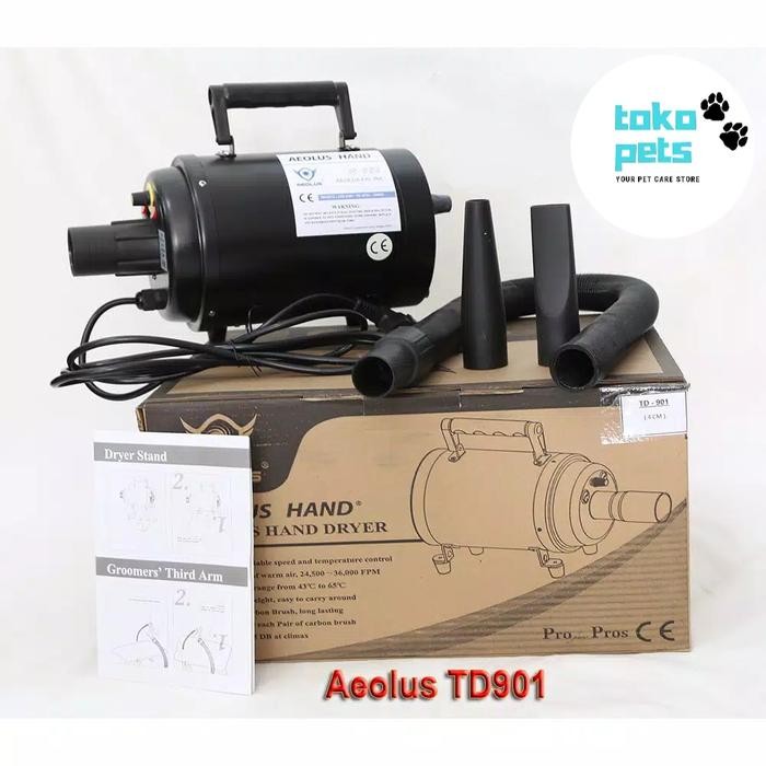 Pet Dryer Blower Aeolus TD-901 - Blower Grooming Hewan Kucing Anjing