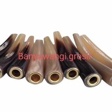 (Expert) Pipa tanduk kerbau mini 7-9cm Pipa tanduk kerbau bule