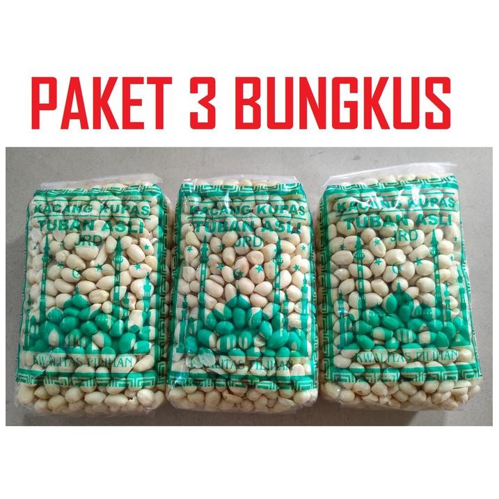 

New 3 BUNGKUS KACANG TUBAN ASLI 350 GRAM KUALITAS SUPER
