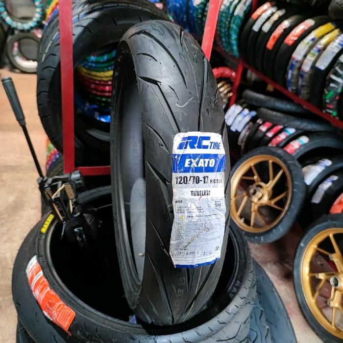 Ban IRC 120/70-17 110/70-17 100/80-17 90/80-17 TUBELES EXATO RX01 NF67 ban belakang vixion new byson