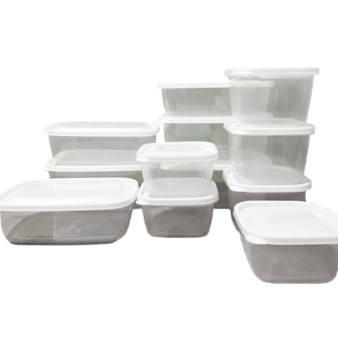 White Food Container set isi 12pcs Frenzy Fresh Set by Green Leaf