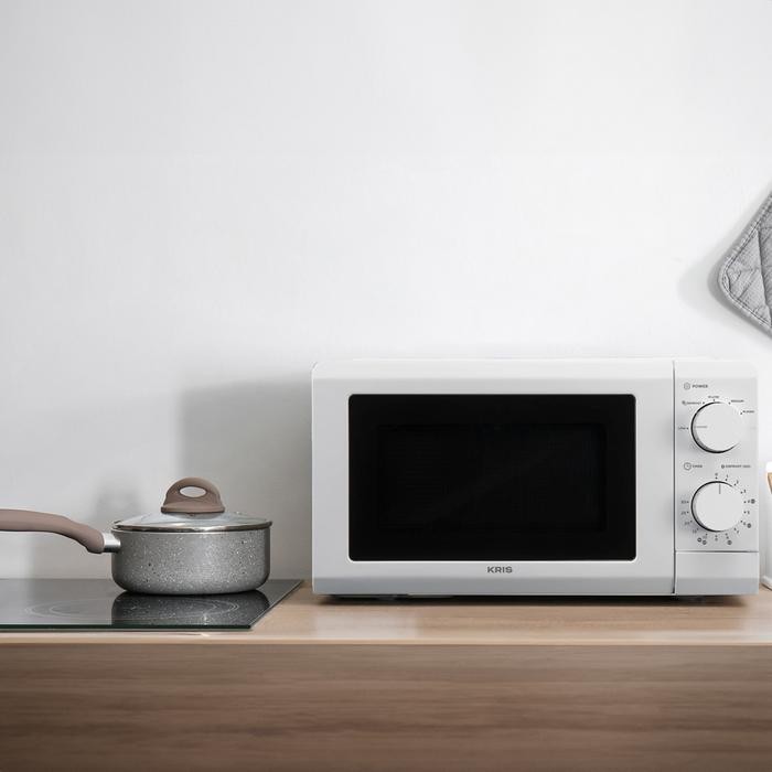AZKO Kris 20 ltr Microwave Low watt - Putih Penghangat Pemanas Makanan Serbaguna Pemanggang Mikro
