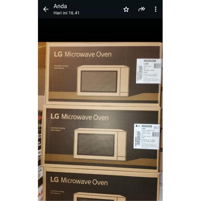 OVEN MICROWAVE LG MS 2042 DB SERBAGUNA