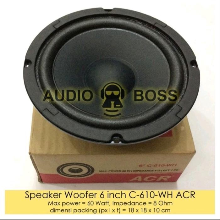 Speaker Woofer 6" Acr 610 6 Inch Acr C 610 Wh