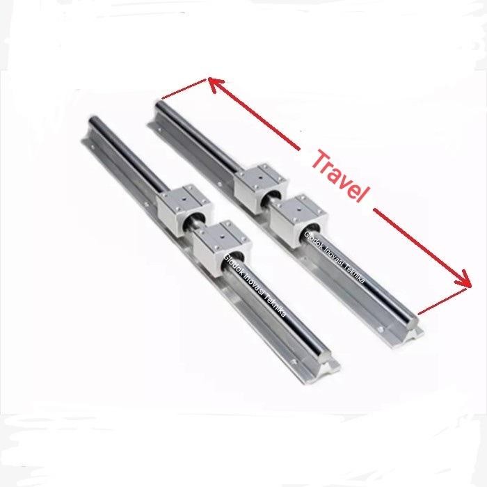 paket set rail guide linear SBR20 SBR 20 shaft + 4 block SBR20UU