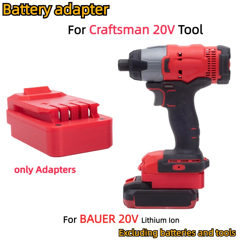 DOSD Adapter/Converter For BAUER 20V Li-ion Battery TO Craftsman 20V Cordless Electric Drill Tools a