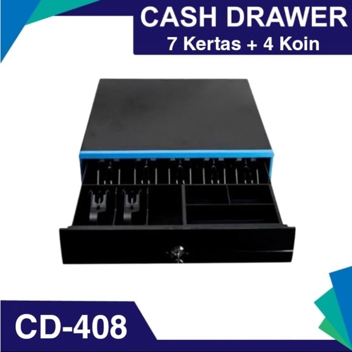 Laci Kasir Tempat Uang Bonus Kunci Manual Port Rj 11