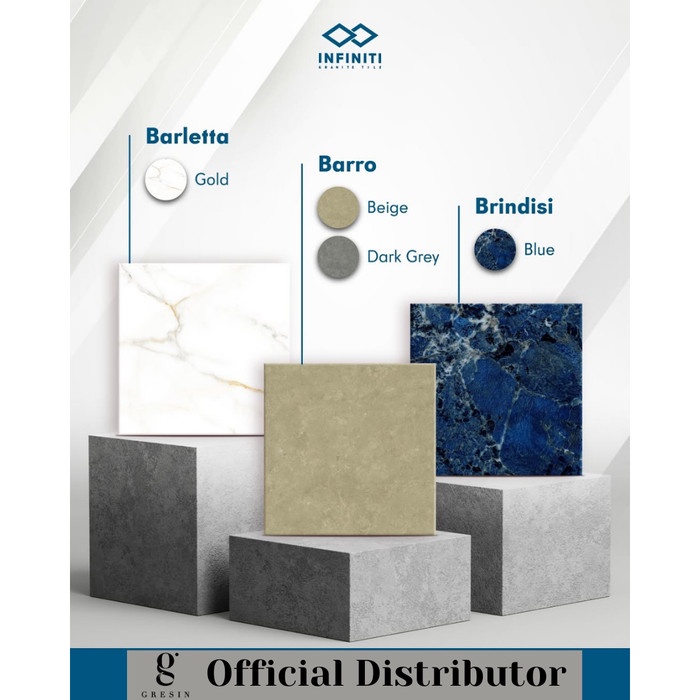 Brindisi Blue Infiniti 80x80 Glossy Infiniti Granite Tile