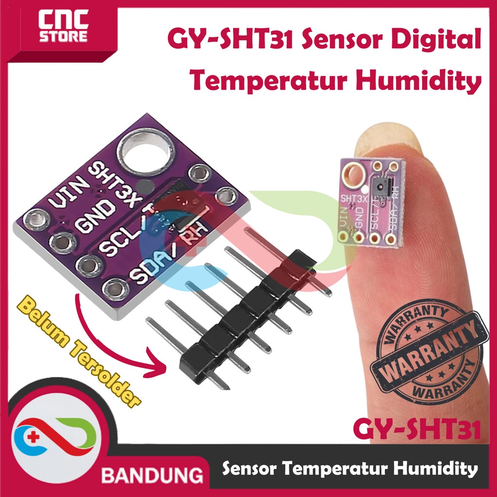 GY-SHT30-D GY-SHT31 SHT35 SHT40 SHT41 SHT45 Digital TEMPERATURE HUMIDITY SENSOR SUHU KELEMBAPAN UDAR
