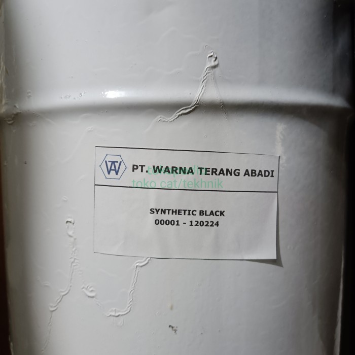 TERBARU cat synthetic black 5L - cat besi dan kayu - 5kg