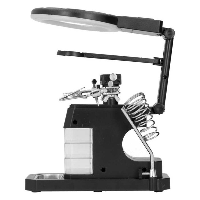 

PROMO PEGANGAN SOLDER DENGAN KACA PEMBESAR LED WELDING MAGNIFIER COD