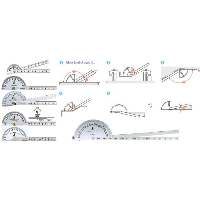 

DISKON SUPER PENGGARIS BUSUR 62987 SHINWA RULES PROTRACTOR POLISH FINISH 120 X 10 X 1.0 MM DIA 40