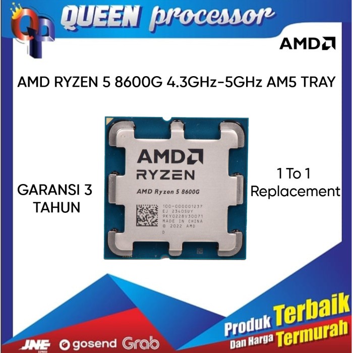 BEBAS ONGKIR - CPU Processor AMD Ryzen 5 8600G 4.3GHz TRAY Socket AM5
