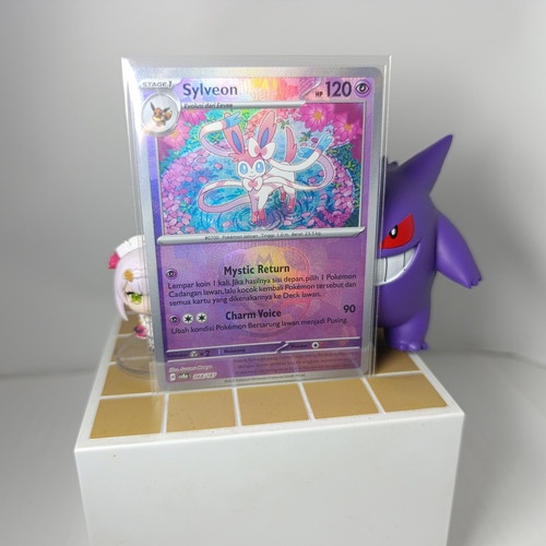 ORI Kartu Pokemon Masterball Sylveon Indo H sv8a I 068/187 TCG Terastal Card Tera Box Poke Indonesia