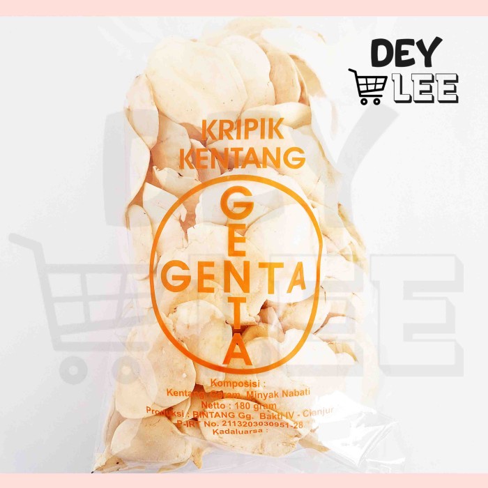 

BARANG TERLARIS Keripik Kentang GENTA 180g Kemasan Besar Bandung