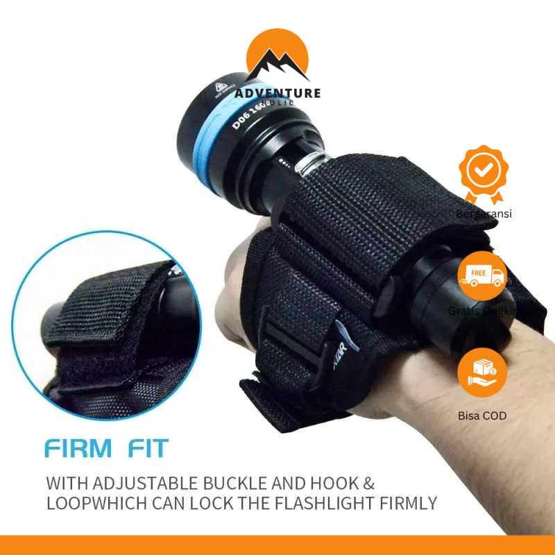 XTAR Pegangan Senter Selam Wrist Strap Diving Flashlight Adjustable