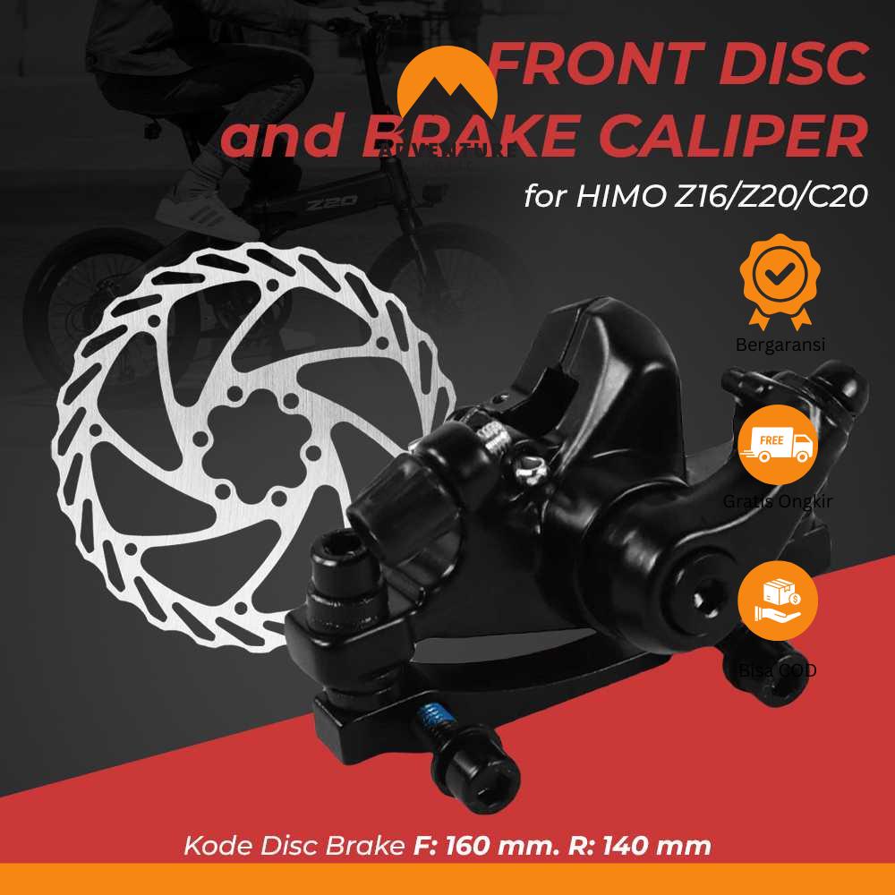 HIMO Cakram Front Disc + Brake Caliper F160 R140 for HIMO Z16/Z20/C20
