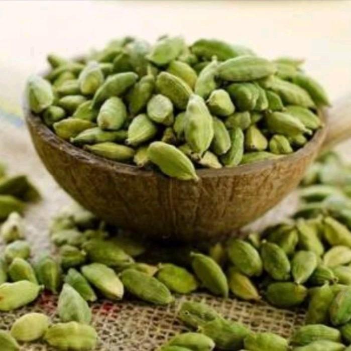 

terbaru !!! kapulaga hijau kapulaga india 100 gram ready