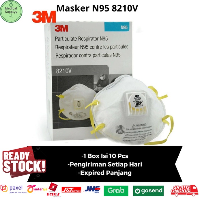 Masker 3M N95 8210V isi 10