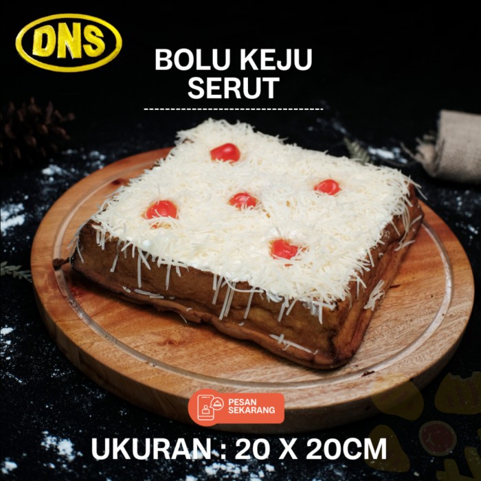 

BOLU KEJU SERUT 20X20CM / BOLU KEJU PREMIUM / KUE BOLU LEMBUT DAN ENAK KODE 1437
