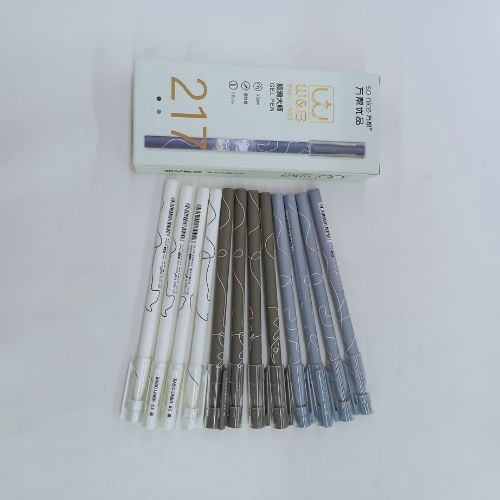 

Gel Pen Pena Pulpen Gel 0,5mm Tinta Hitam 12 Pcs So Nice 217