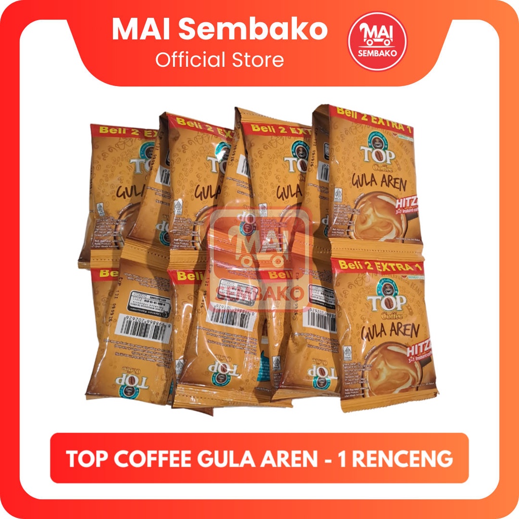 

Top Coffee Gula Aren 1 Renceng - Kopi Bubuk Instan Kopi Top Aren