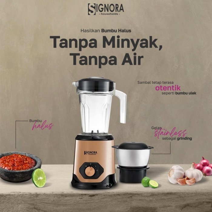 Blender Signora Grand Blender Bumbu Kering Penggiling Bumbu Basah