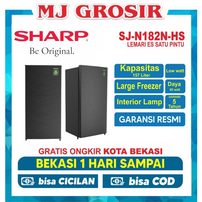 Kulkas Sharp Sj 182 D Lemari Es 1 Pintu Sj182D Sj 182D Kirei 3
