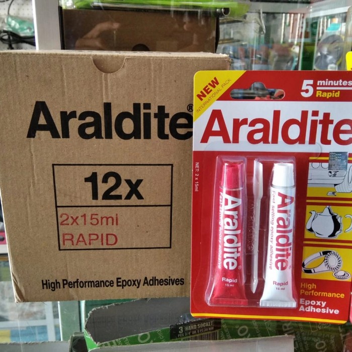 

Lem Besi Araldite Merah 5 Menit