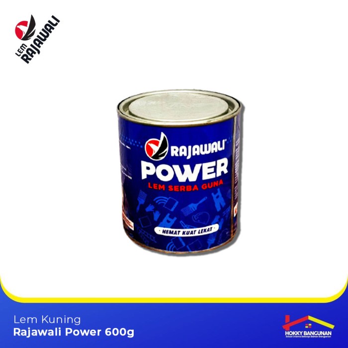 

Lem Kuning power rajawali kaleng Biru 600gram