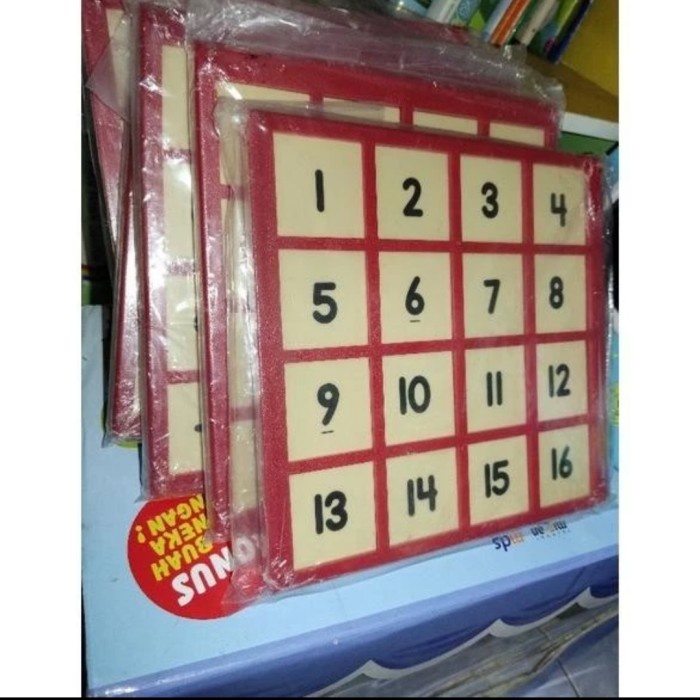 

TERBARU Papan Alat peraga Fun thinker number nomor Glorier Grolier buku frame