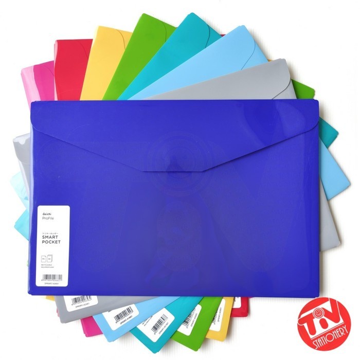 

Map Plastik Daiichi Smart Pocket Velcro Solid Color FC (1pack = 12pcs) Kode 103