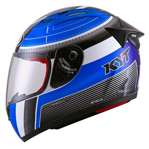 Helm Kyt Rc Seven Rc7 Motif Blue Full Face Rc 7 Biru