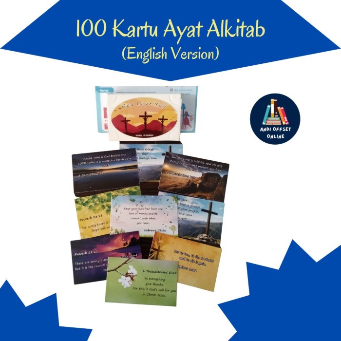 

Ready 100 Kartu Ayat Alkitab (English Version)