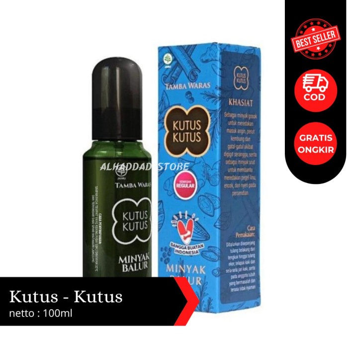 Minyak Kutus Kutus Original Kutus-Kutus Minyak Balur 100ml