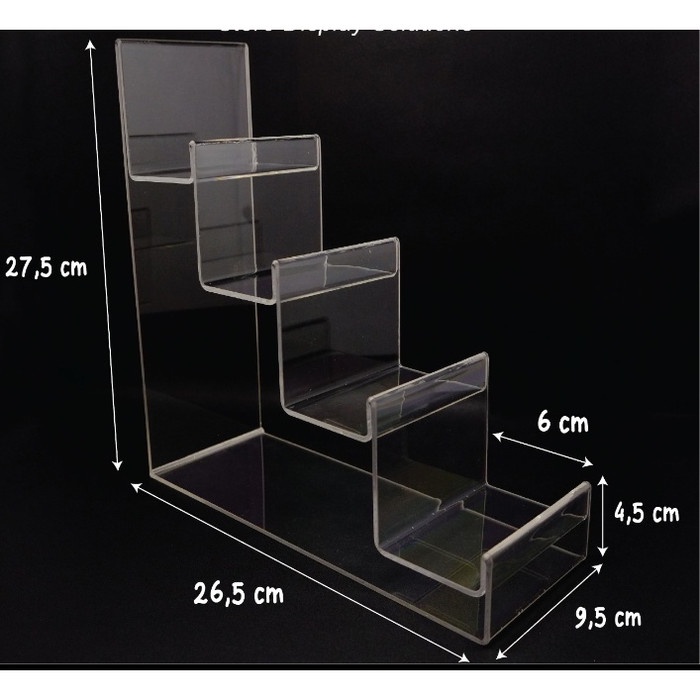 

Akrilik Display Tempat Dompet 4 susun Kode 1155