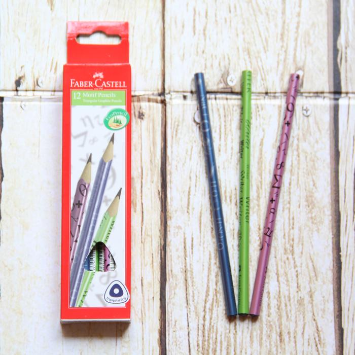 

LIMITED EDITION Pensil 2B Faber Castell Traingular Motif Fun School [1 LUSIN]