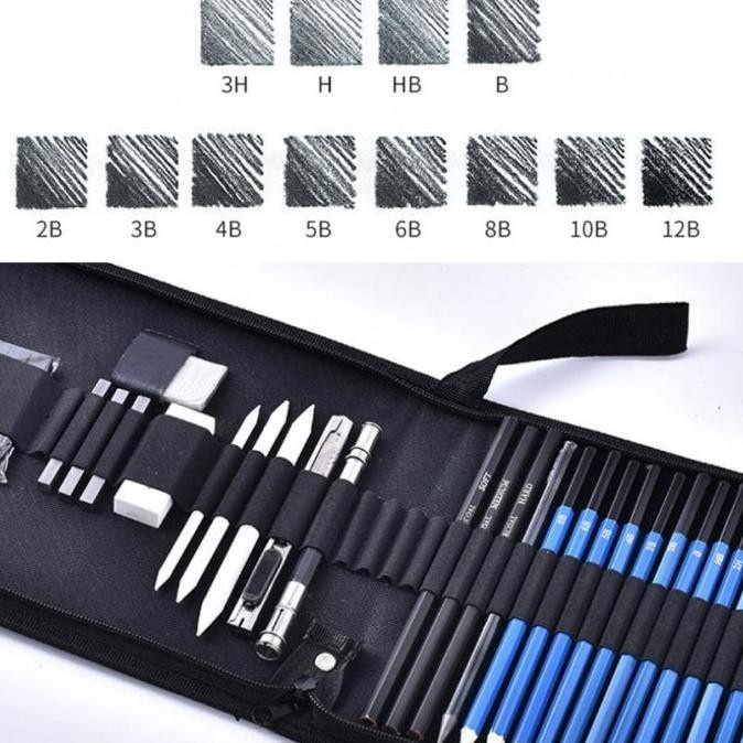

PRODUK TERBATAS (Nikolan) Isi 33Pcs Pensil Pisau Penghapus Dan Pensil Gambar Untuk Keperluan Sekolah