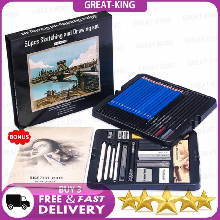 

BIG SALE Terlaris Free bonus 50PCS/Set Pensil Pisau Penghapus dan Pensil Gambar untuk Keperluan
