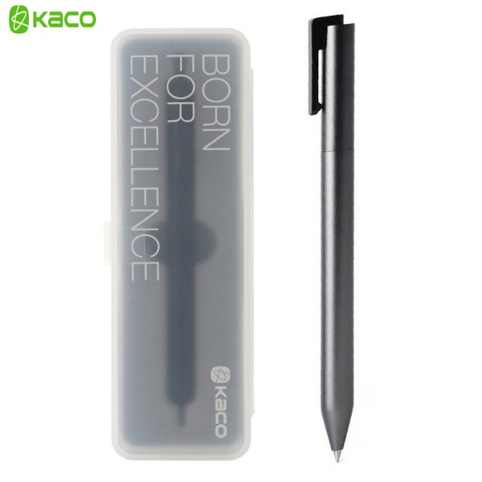 

TERPERCAYA KACO Metal Sign Gel Pen 0.5mm Switzerland Refill Blue/Black/Red ink Signing pens for