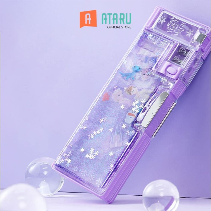 

BERKUALITAS Ataru Tempat Pensil Hardcase Frozen - Ungu Kotak Pensil Pulpen Pencil Case Tempat Alat