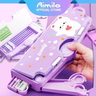 

PROMO SPECIAL [READY] Aimilo Kotak Pensil Aesthetic Tempat Pensil Anak Perempuan Waterproof Kotak