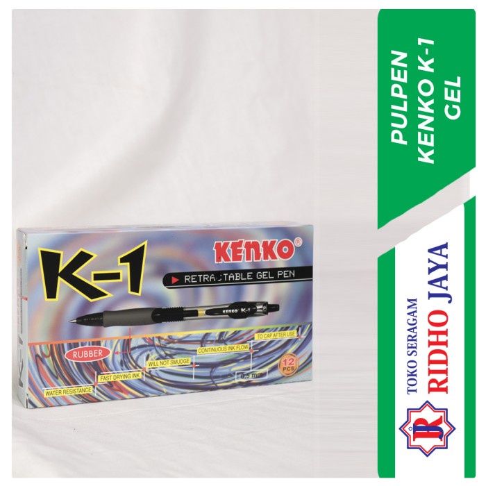 

CUCI GUDANG Pulpen Kenko K1 Retractable Gel Pen, Pulpen Gel, Pulpen Sekolah,