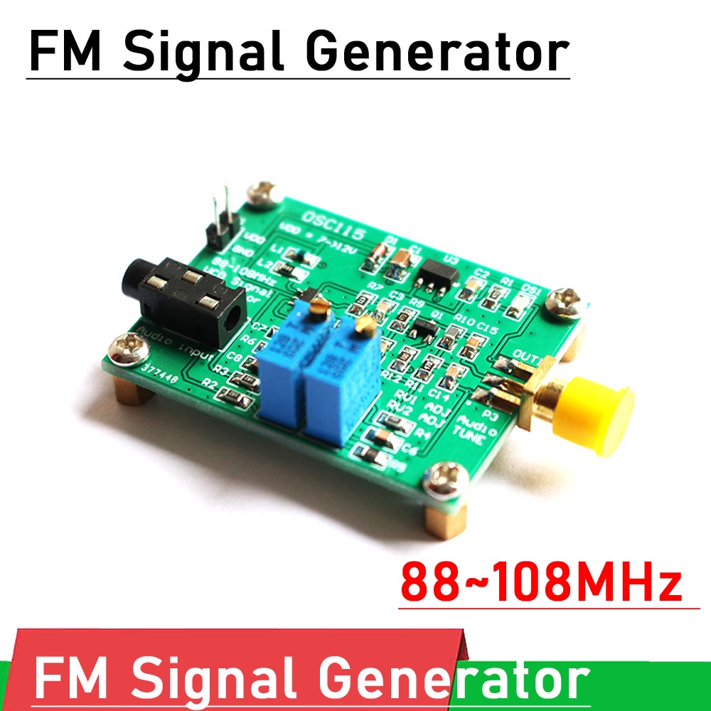 LIM OSC115 88~108MHz FM audio signal generator module VCO FM RF TRANSMITTER TUNING